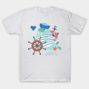 Navy Sailor Walrus T-Shirt